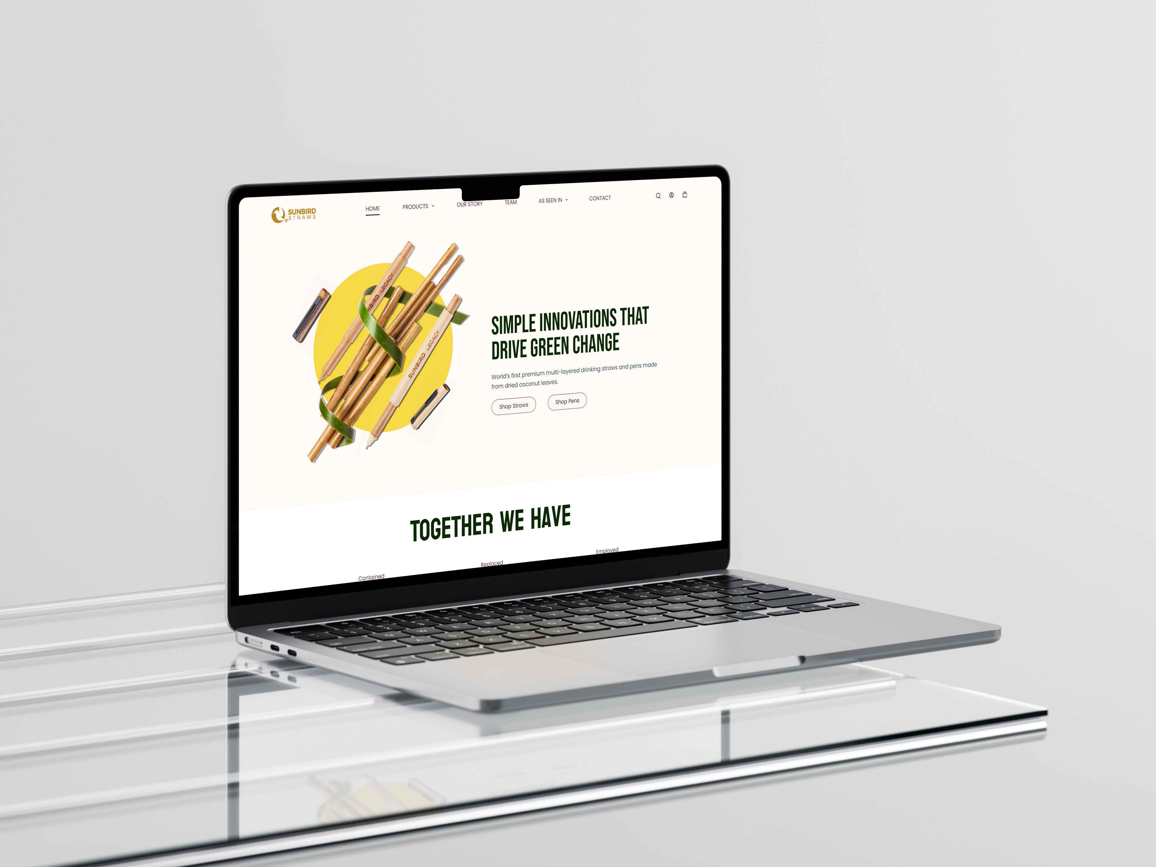 Sunbird Straws Website — UI/UX Design & Web Development by Shajah Ottu Padikkal